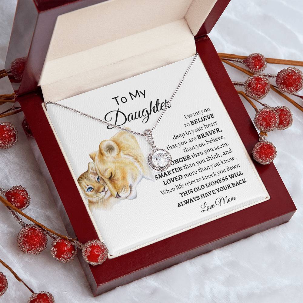 To My Daughter from Mom "I Want You to Believe" Eternal Hope Necklace