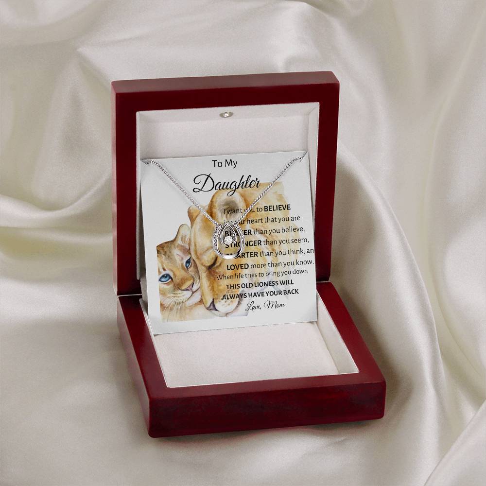 To My Daughter from Mom "I Want You to Believe" Love Necklace