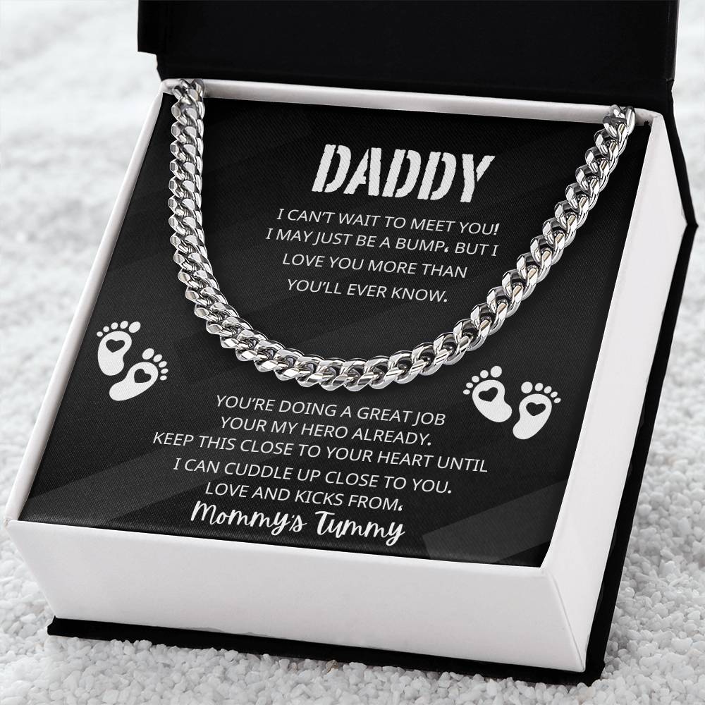 DADDY'S FIRST FATHERS DAY CUBAN LINK CHAIN