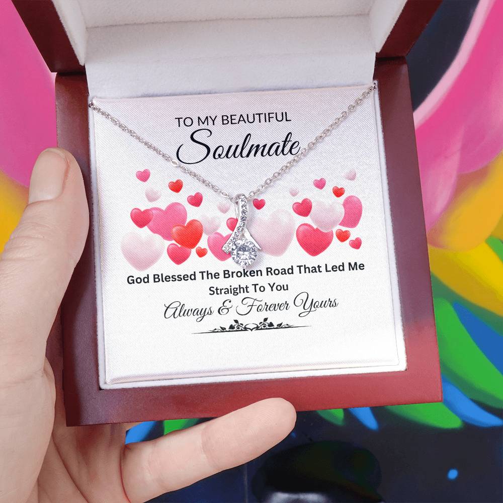 To My Beautiful Soulmate Alluring Beauty Necklace