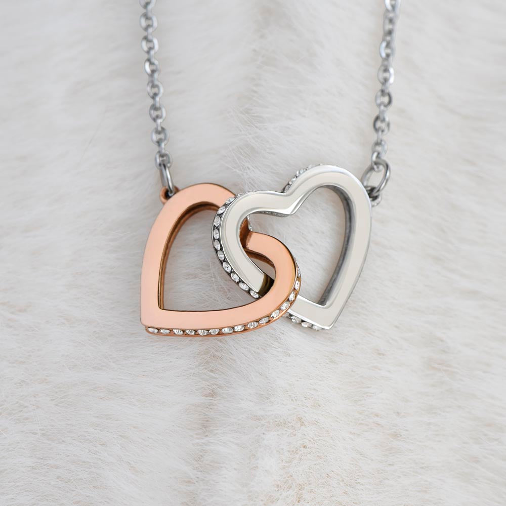 To My Soulmate "Promise" Interlocking Hearts Necklace