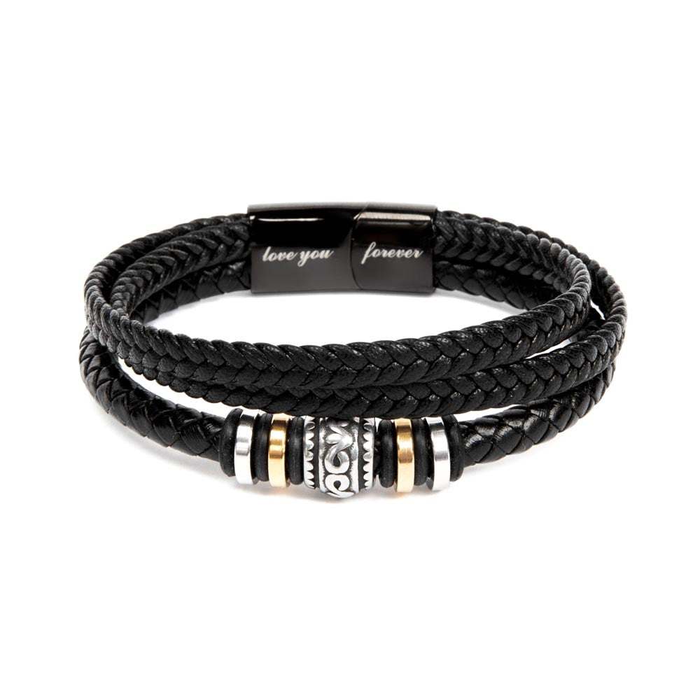 To My Husband "Thank You" Love You Forever Bracelet