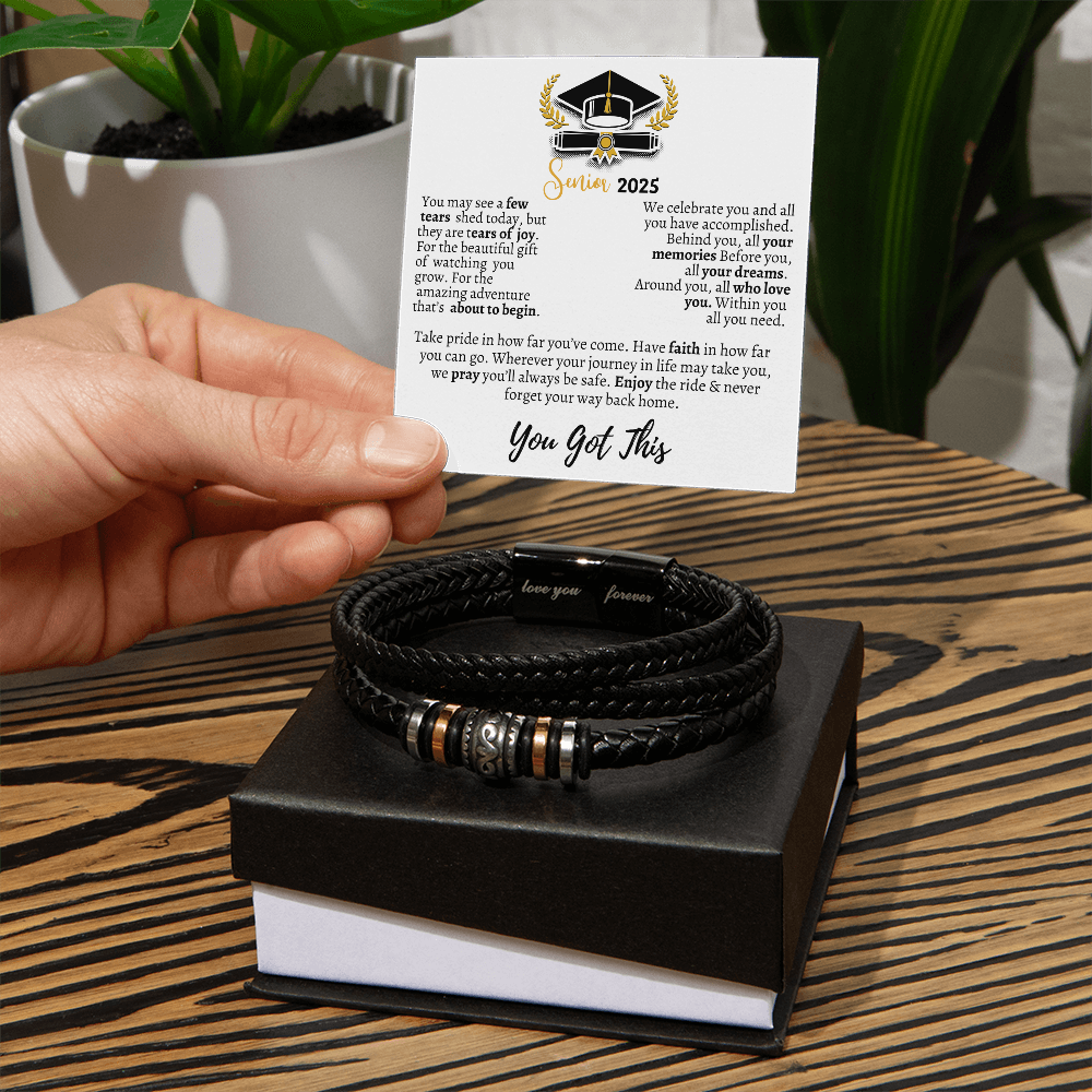 Graduation gift, Graduation jewelry, Class of 2025 Love You Forever Bracelet