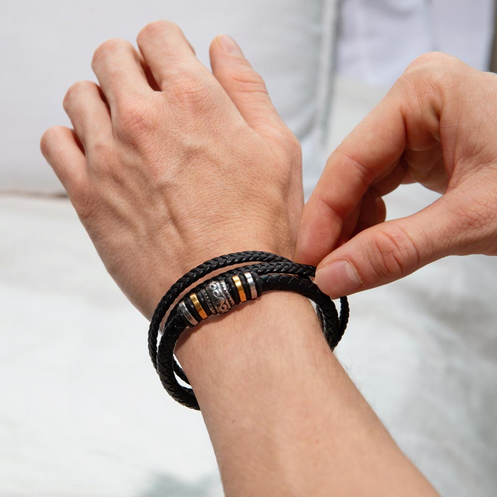 To My Son "Anchored in Faith, Hope & Love" Love You Forever Bracelet