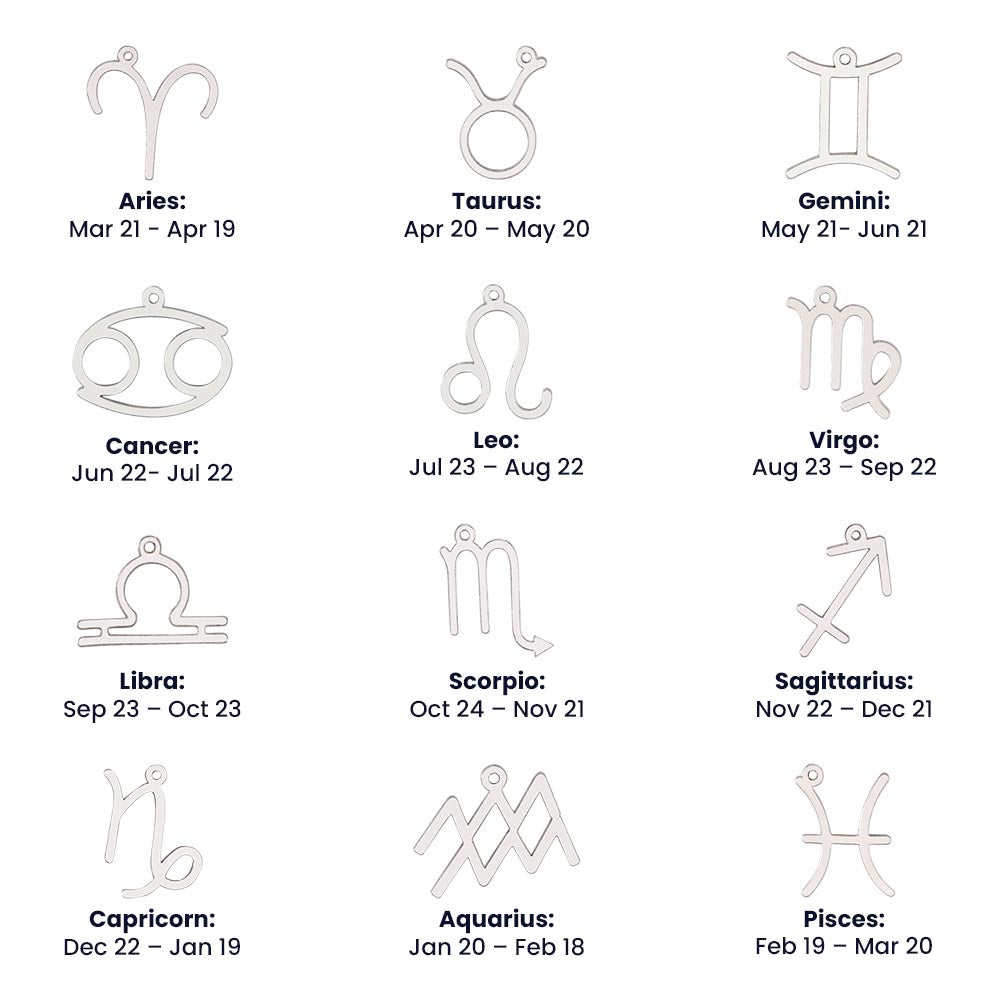 To My Soulmate "I have found my Love" Zodiac Symbol Necklace