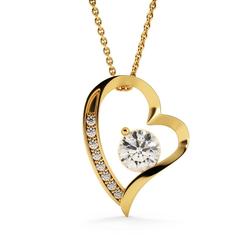 To my Daughter from Mom "Stronger than you seem" Forever Love Necklace