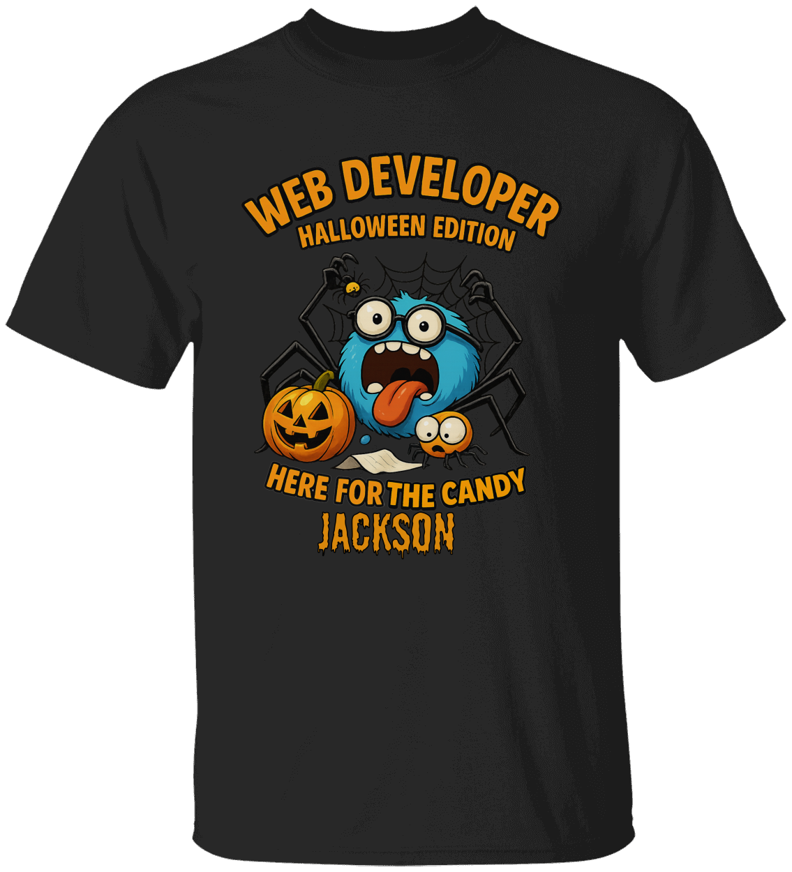 Funny Cute, Personalize Youth Halloween graphic T-Shirt| Tote Bag