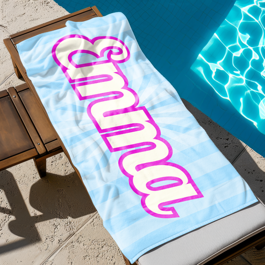 Personalized Name Beach Towels | Beach Ready!