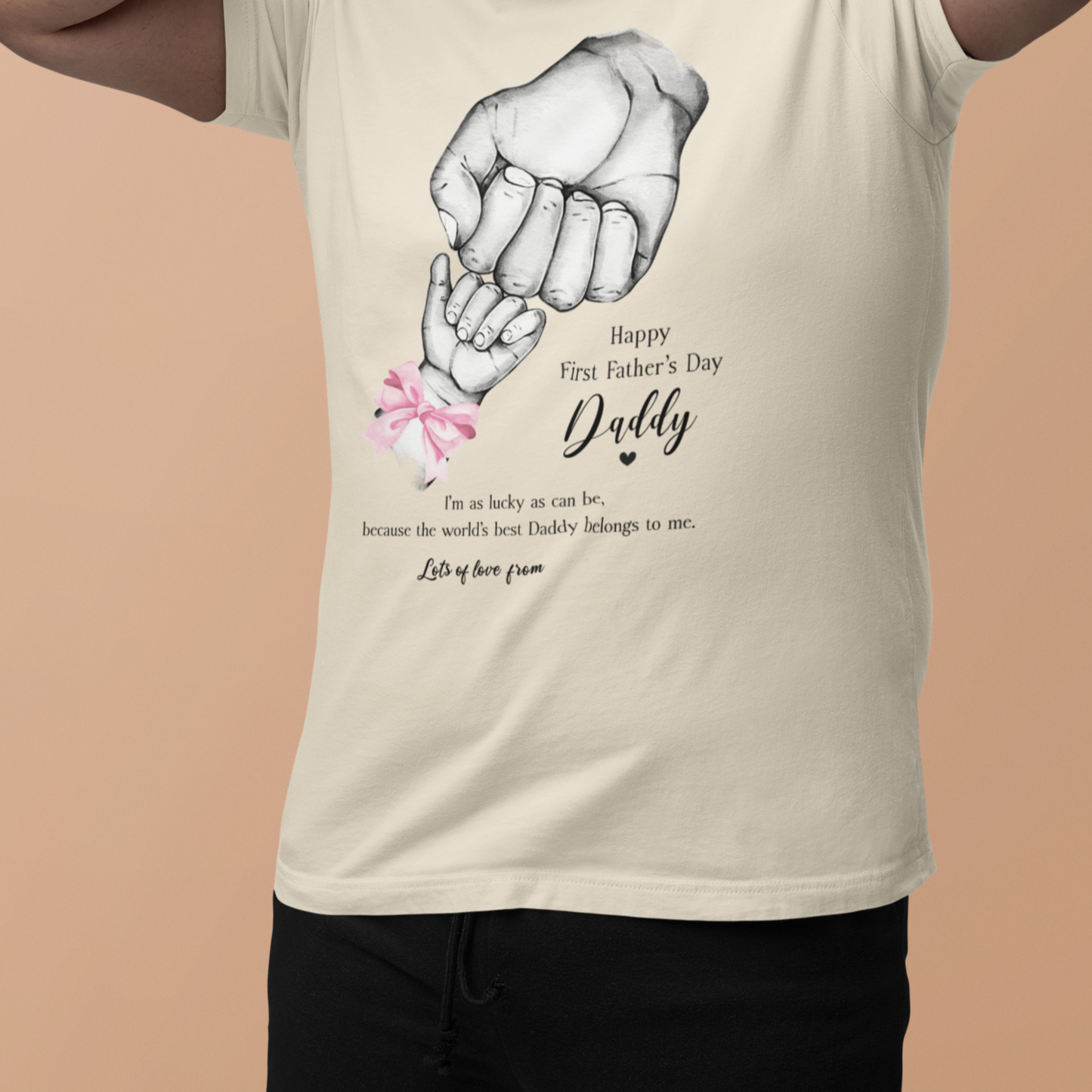 Personalized Daddy's First Father's Day Apparel