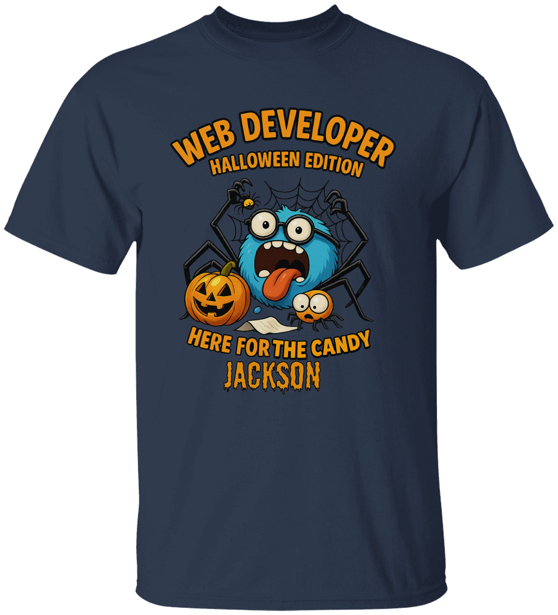 Funny Cute, Personalize Youth Halloween graphic T-Shirt| Tote Bag