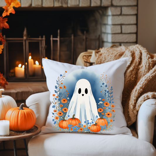 Halloween Fall Home Decor, Ghost Throw Pillows, Spooky Pillow!