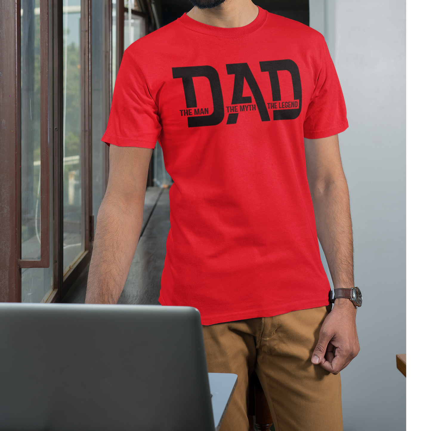 To Dad "The Man, Myth, Legend" Short Sleeve T-Shirt