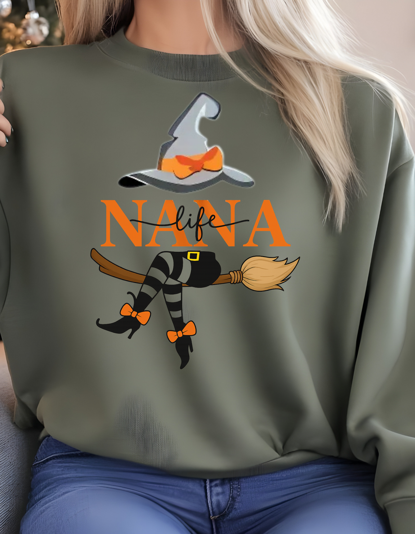 Personalize NANA Witch Sweatshirt