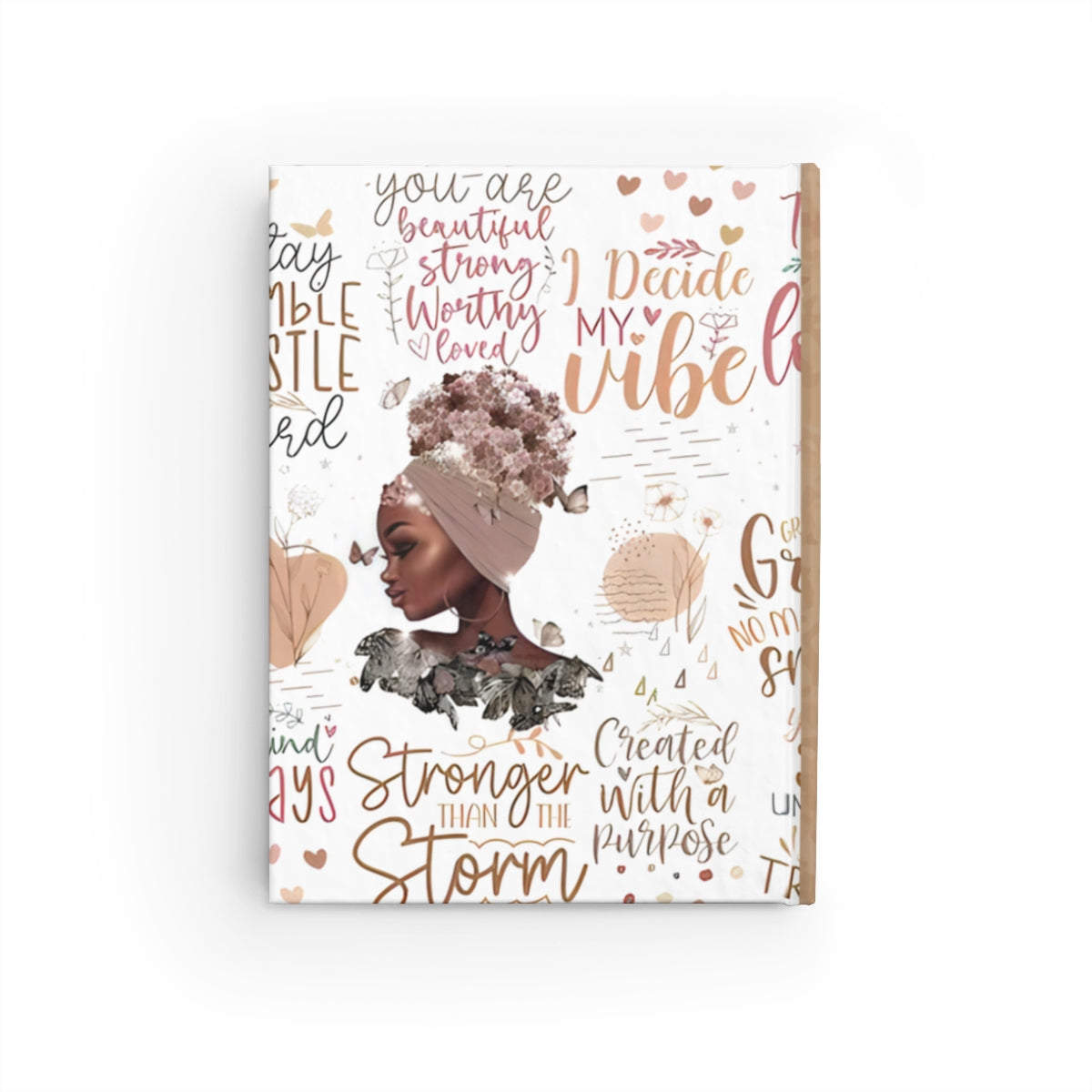 Affirmation Hard Cover, Journal, Coworker Gift, Mentor Gift, Christmas Gift Journal - Ruled Line