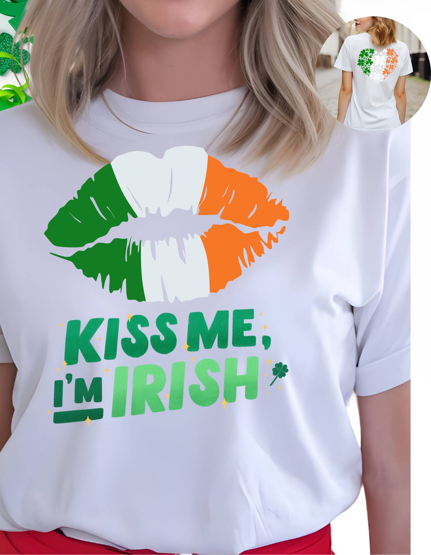Funny St. Paddy's Day "Kiss Me I'm Irish" Apparel