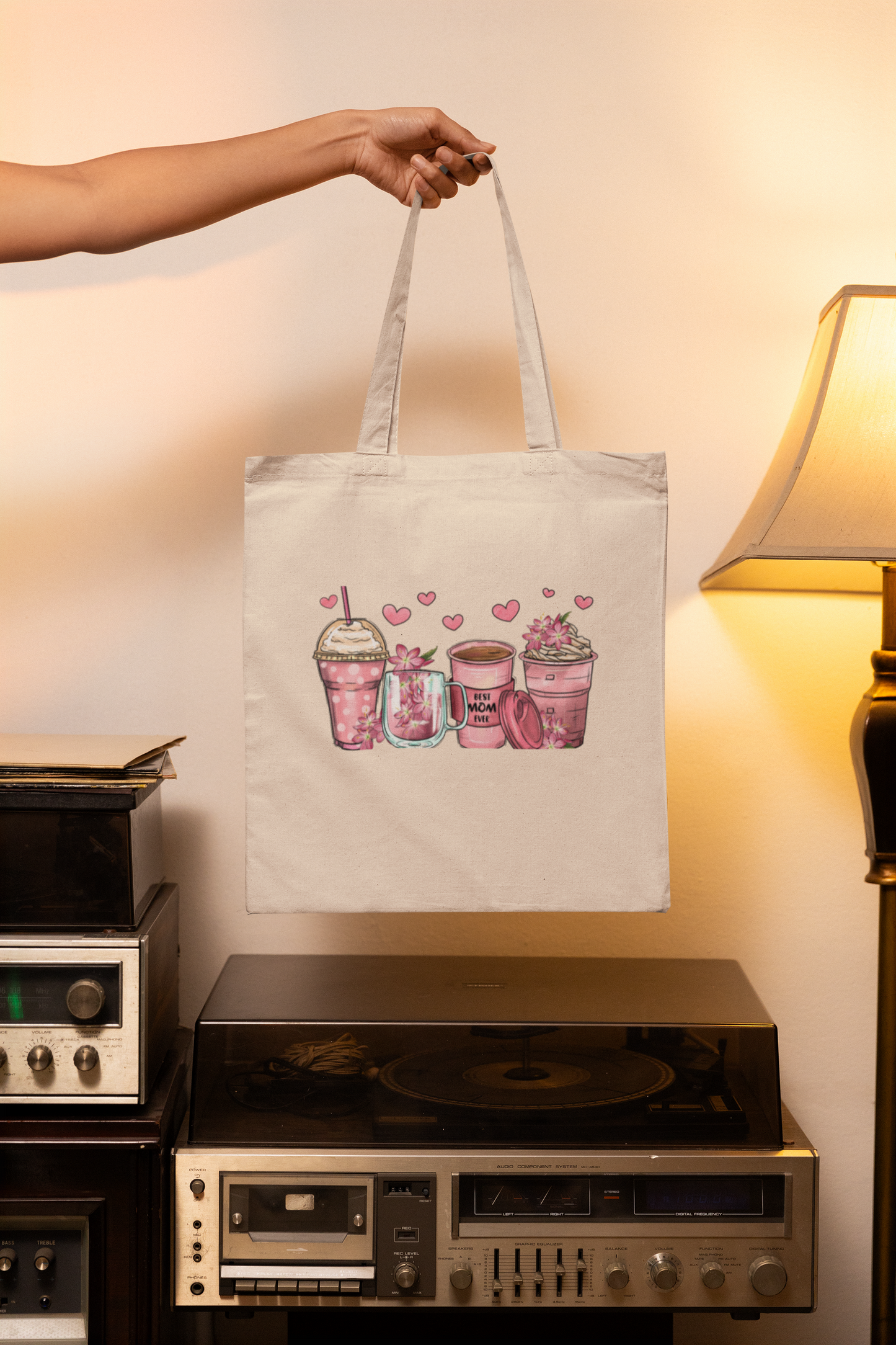 "Best Mom" Canvas Tote Bag