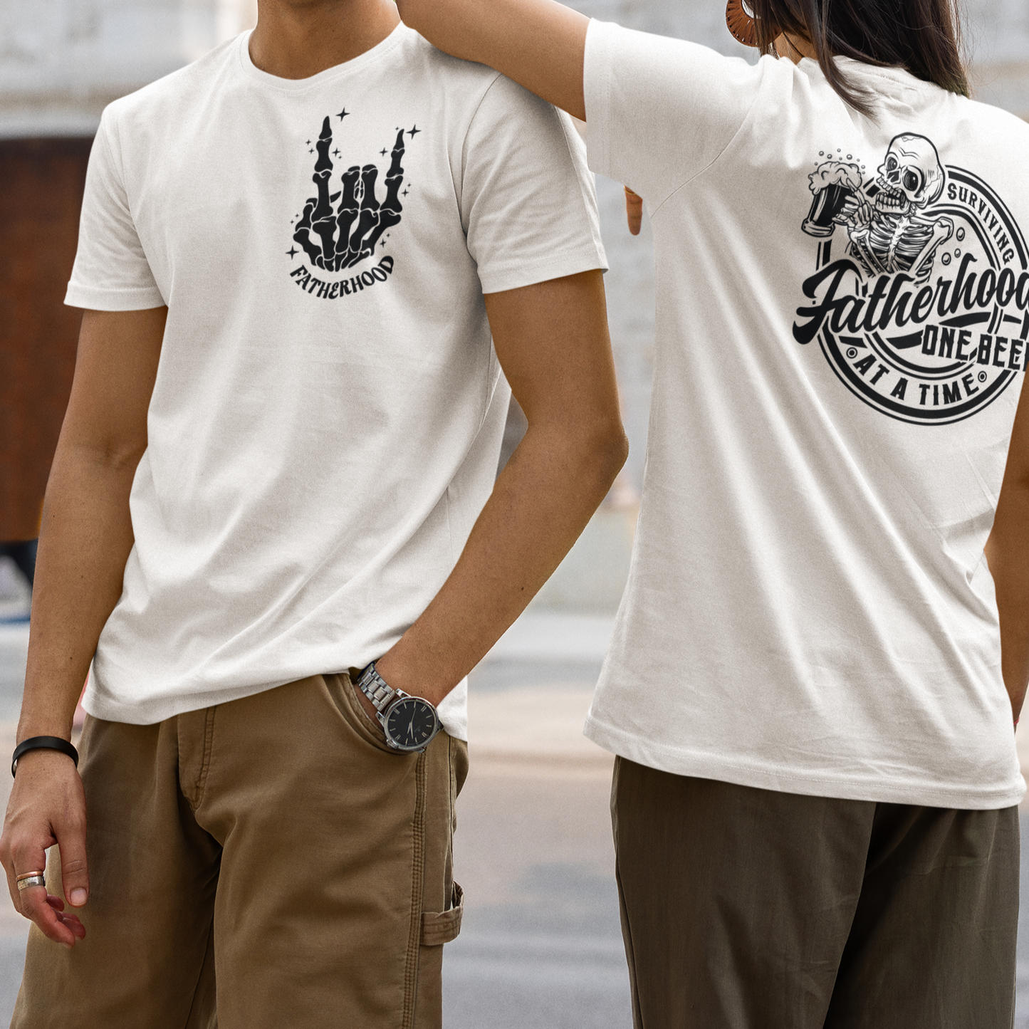 Fatherhood "One Beer at a Time" Short Sleeve T-Shirt