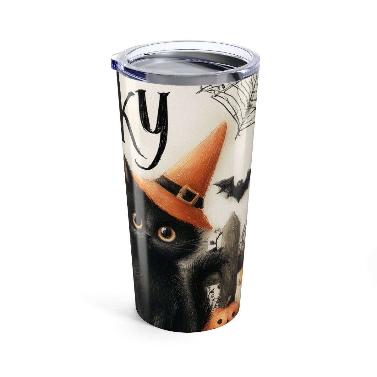 Spooky Cats Halloween Tumbler 20oz - Insulated Travel Mug