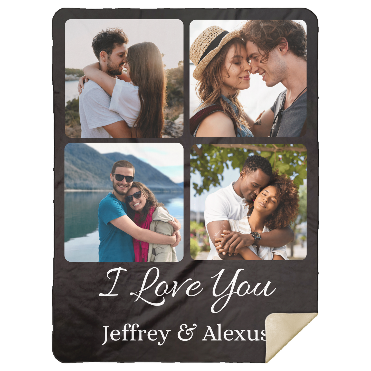 Personalized Couple Photo Blanket