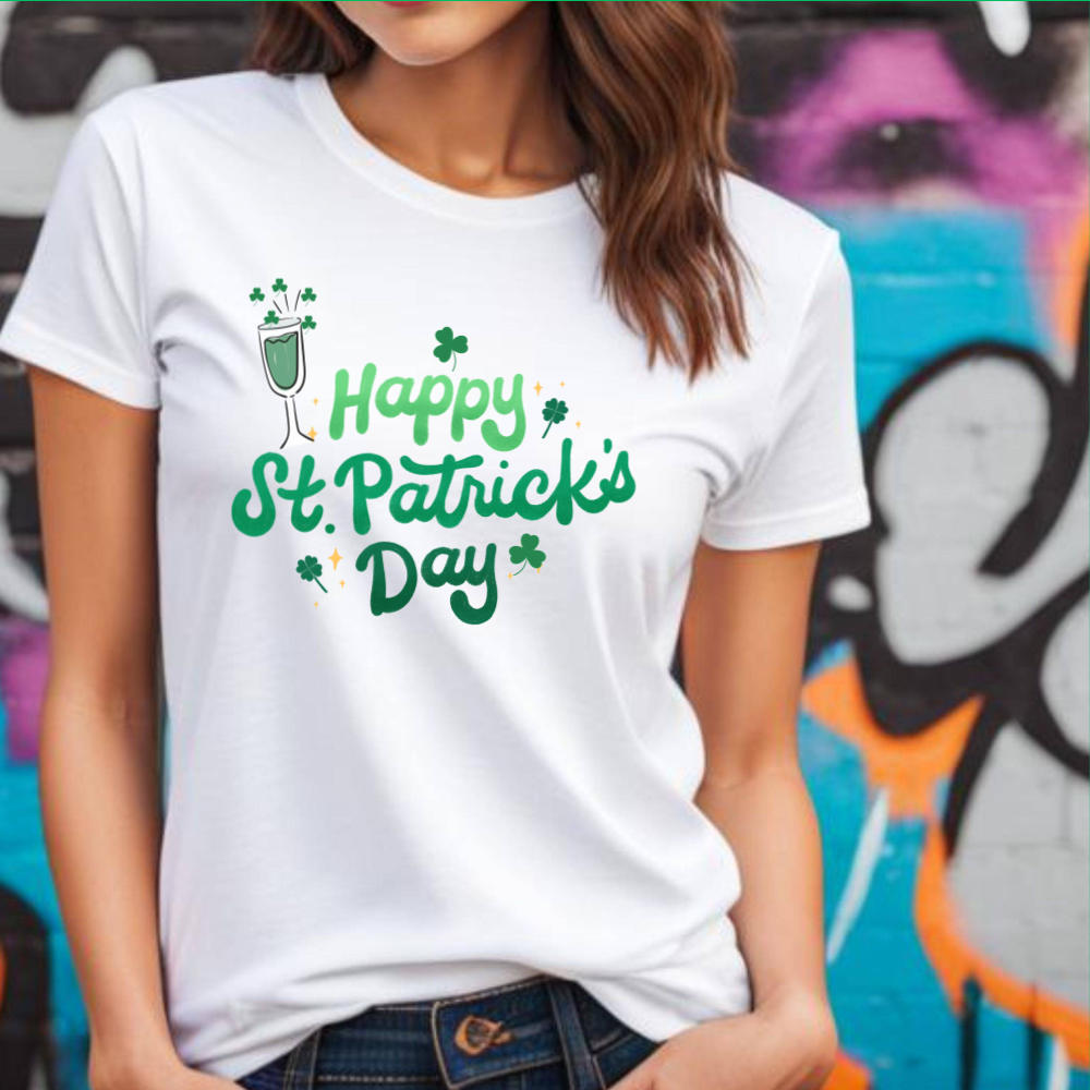 St Patrick's Day Shirt, Irish Celebration Tee, Shamrock Festival Top, Fun Holiday Apparel, Women's Festive T-Shirt, Gift