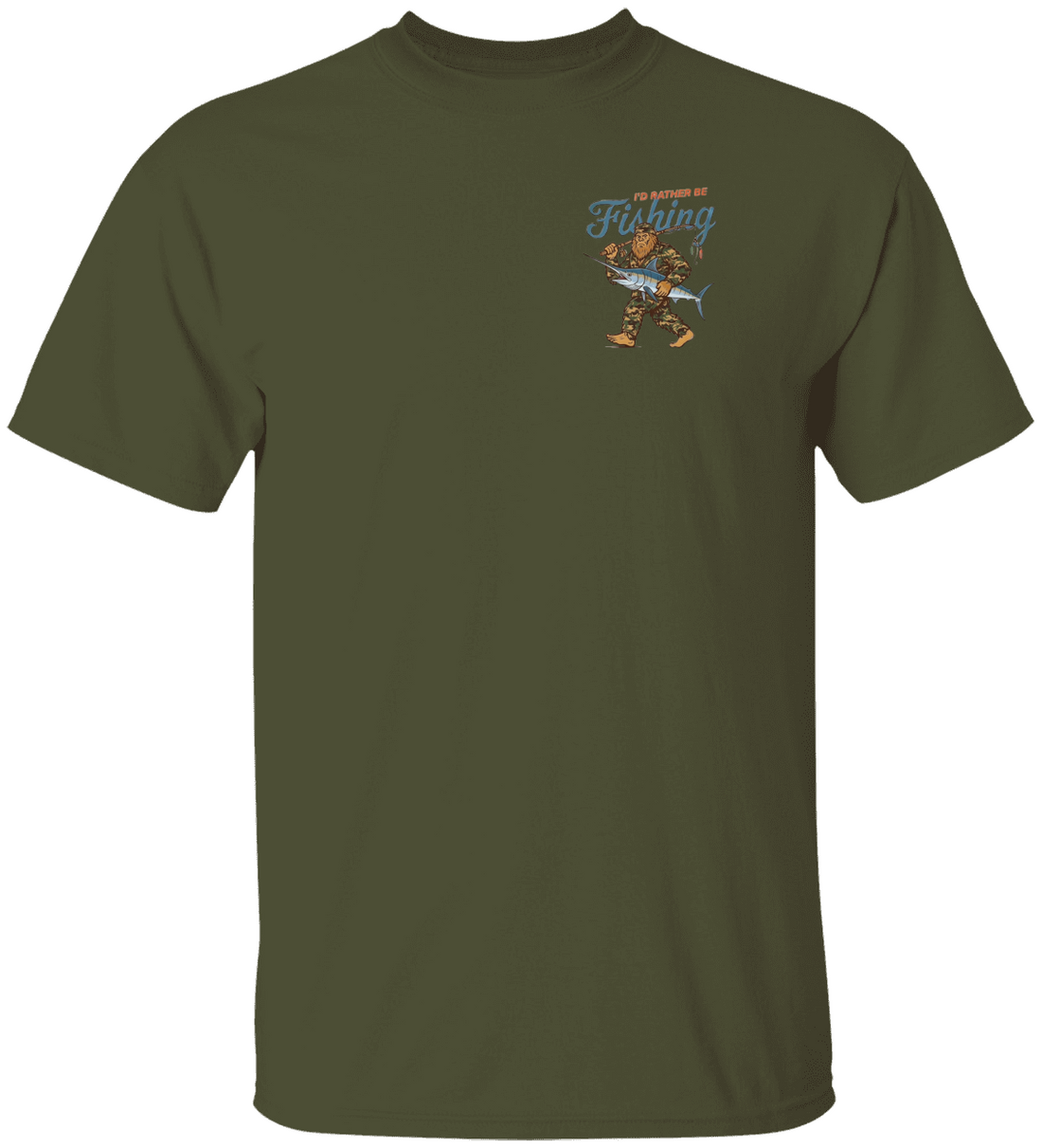 Bigfoot Fishing Shirt - Funny Sasquatch Tee for Enthusiasts