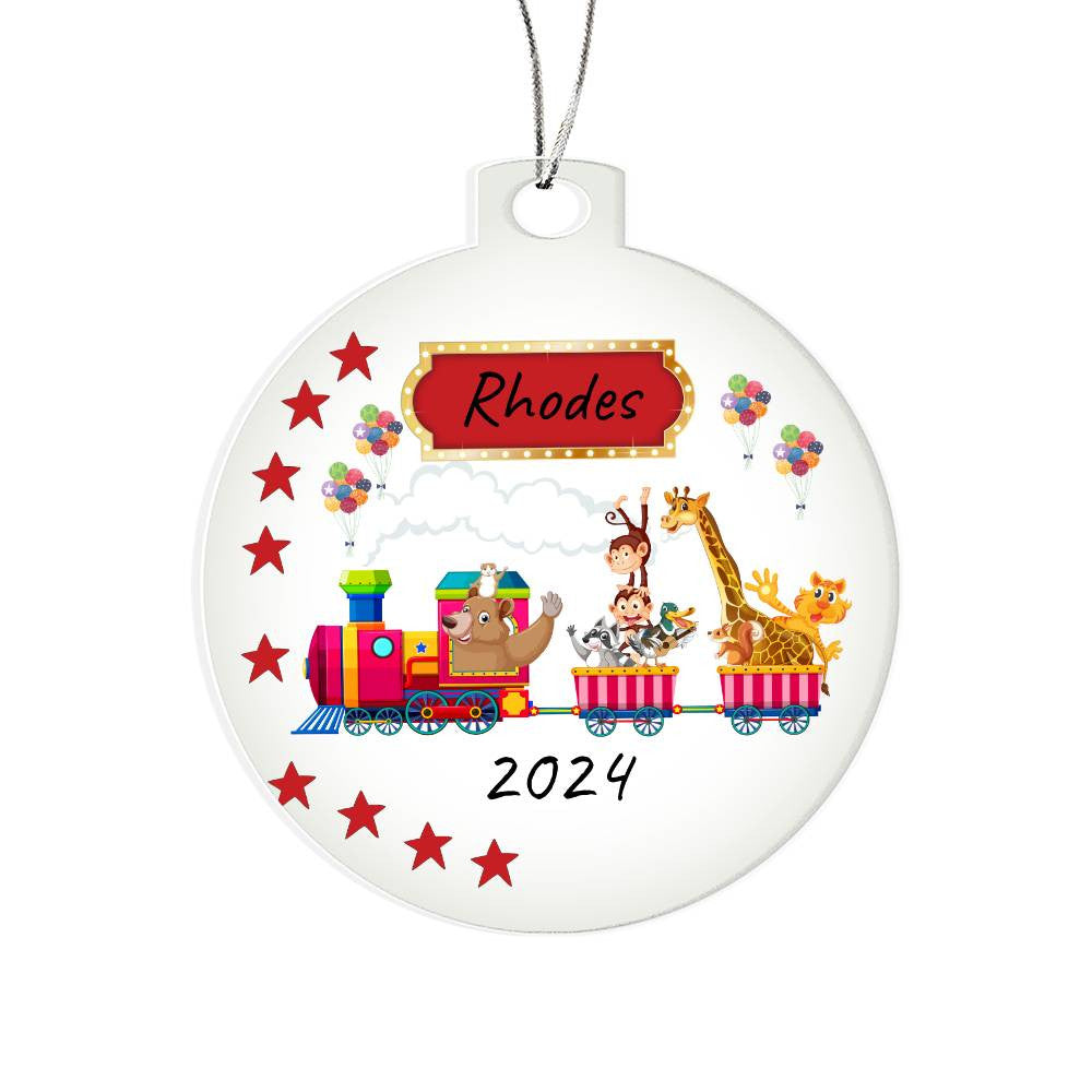 Personalized Kid's Fun Acrylic Hanging Ornament | Birthday | Holidays! Great Gift!