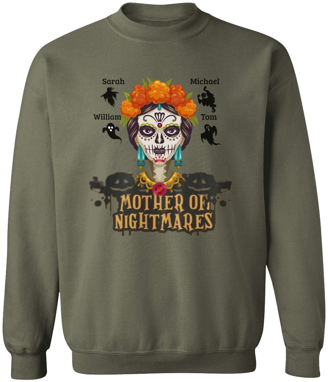 Mother of Nightmares Halloween Sweatshirt – Personalized Mom Sweatshirt