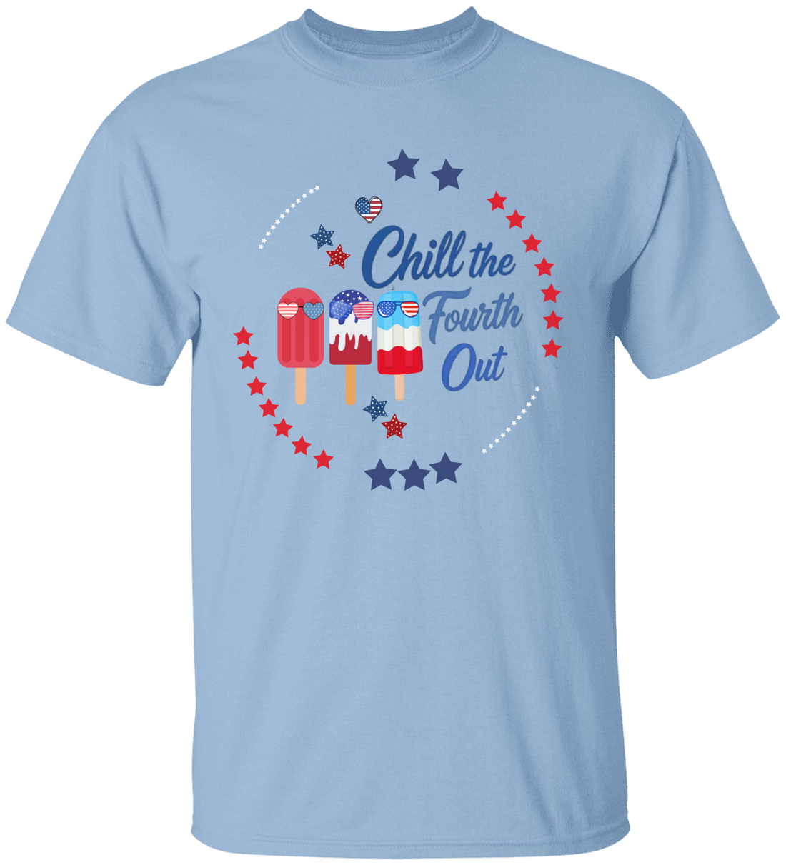 Chill The Fourth Out Shirt, 4th Of July T-shirt, Independence Day, Kids 4th July Ice Cream Tee