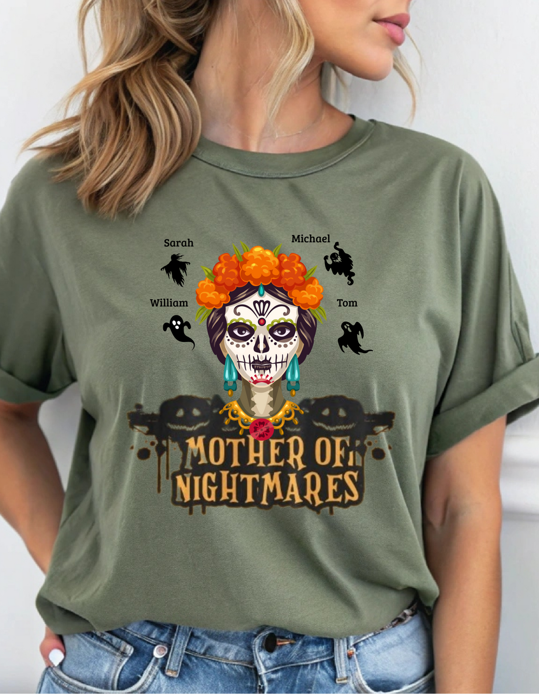 Custom "Mother of Nightmares" Halloween Funny Tee