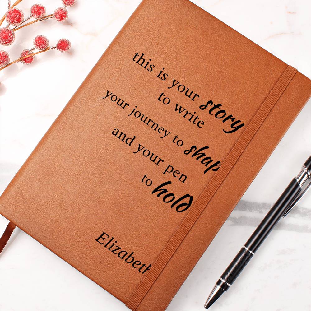 Personalized Inspirational Journal – Custom Name Notebook – “This Is Your Story” Motivational Gift – Self Growth Writing Journal