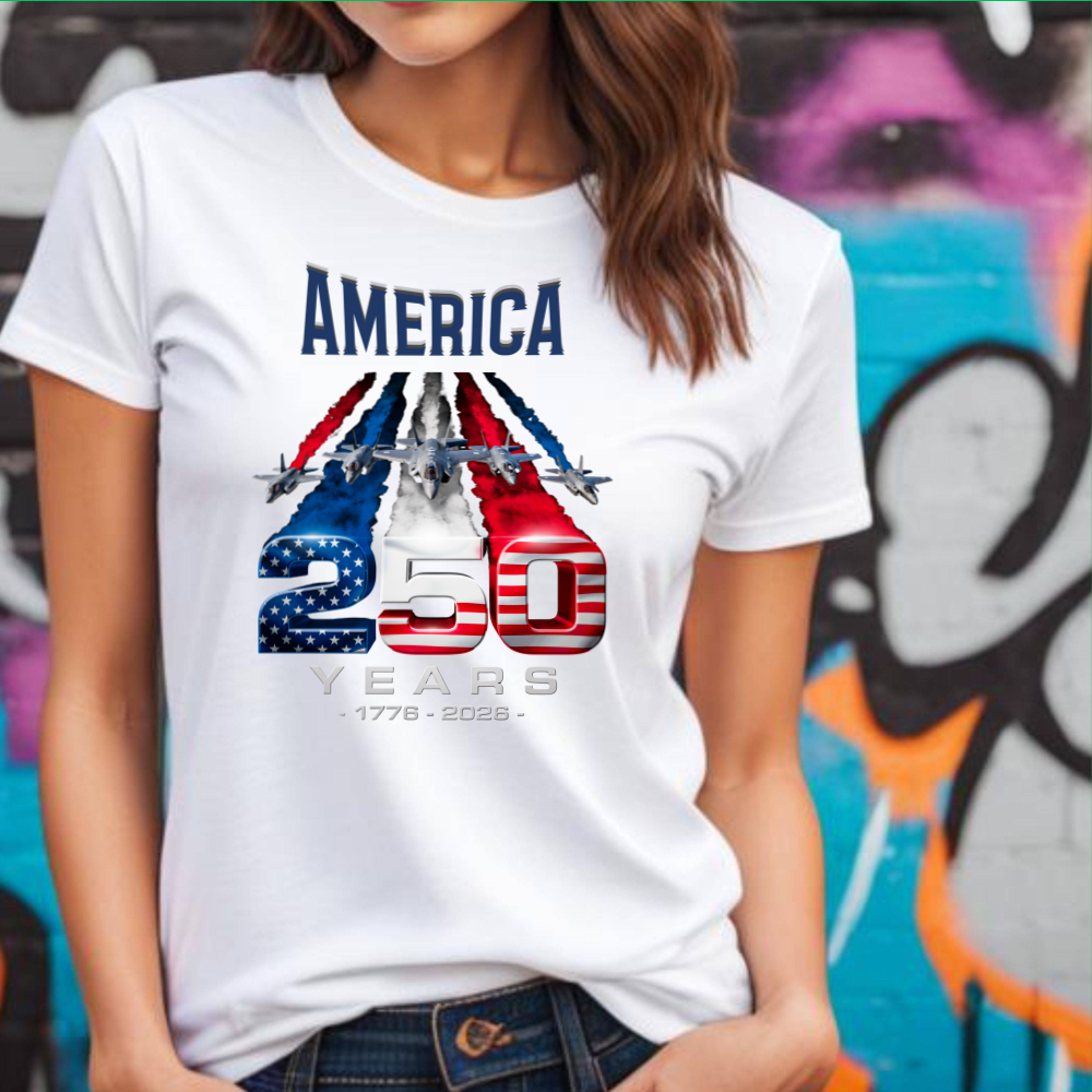 America 250 Years Shirt, Patriotic Tee, Independence Day Gift, American Pride T-Shirt, USA Anniversary Apparel, 1776-2026
