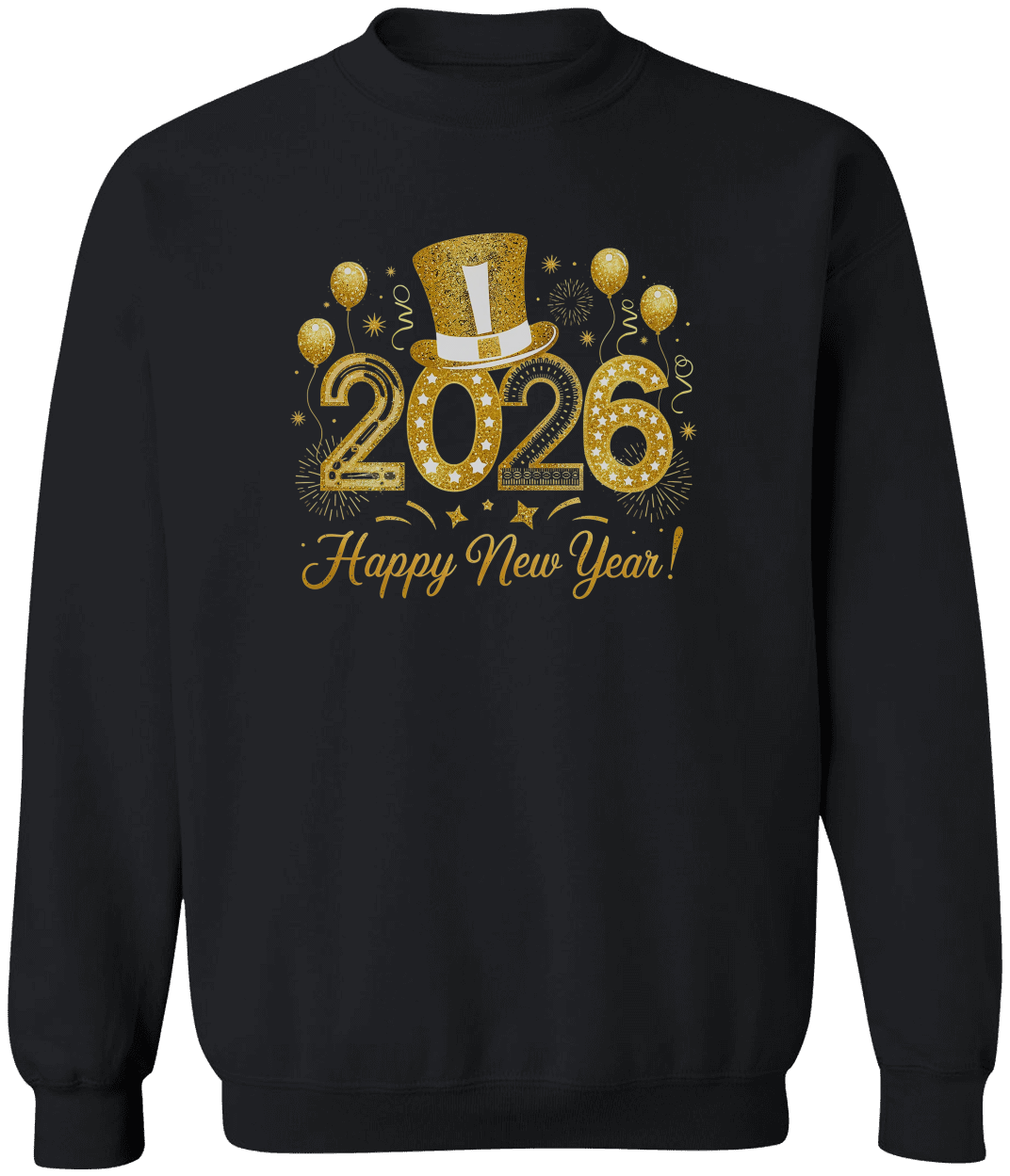 New Year's 2026 Sweatshirt, Holiday Sweatshirt, Festive New Year Apparel, Happy 2026 Crewneck