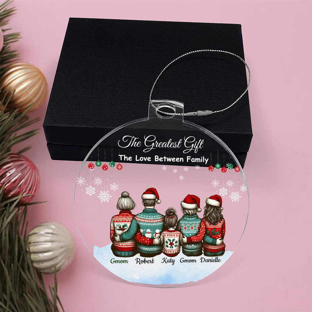 Personalized Family "The Greatest Gift" Christmas Ornament