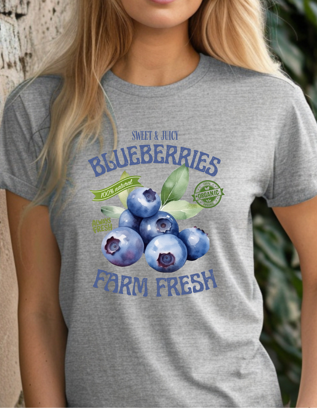 Organic Blueberry Farm Fresh Tee