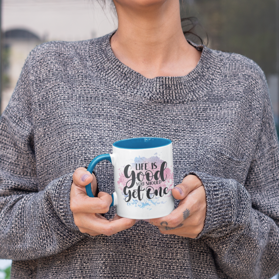 "Life Is Good" 15oz Accent Mug