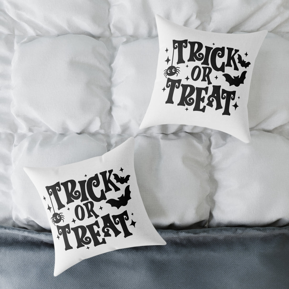 Halloween "Trick or Treat" Square Home Decor Pillow!