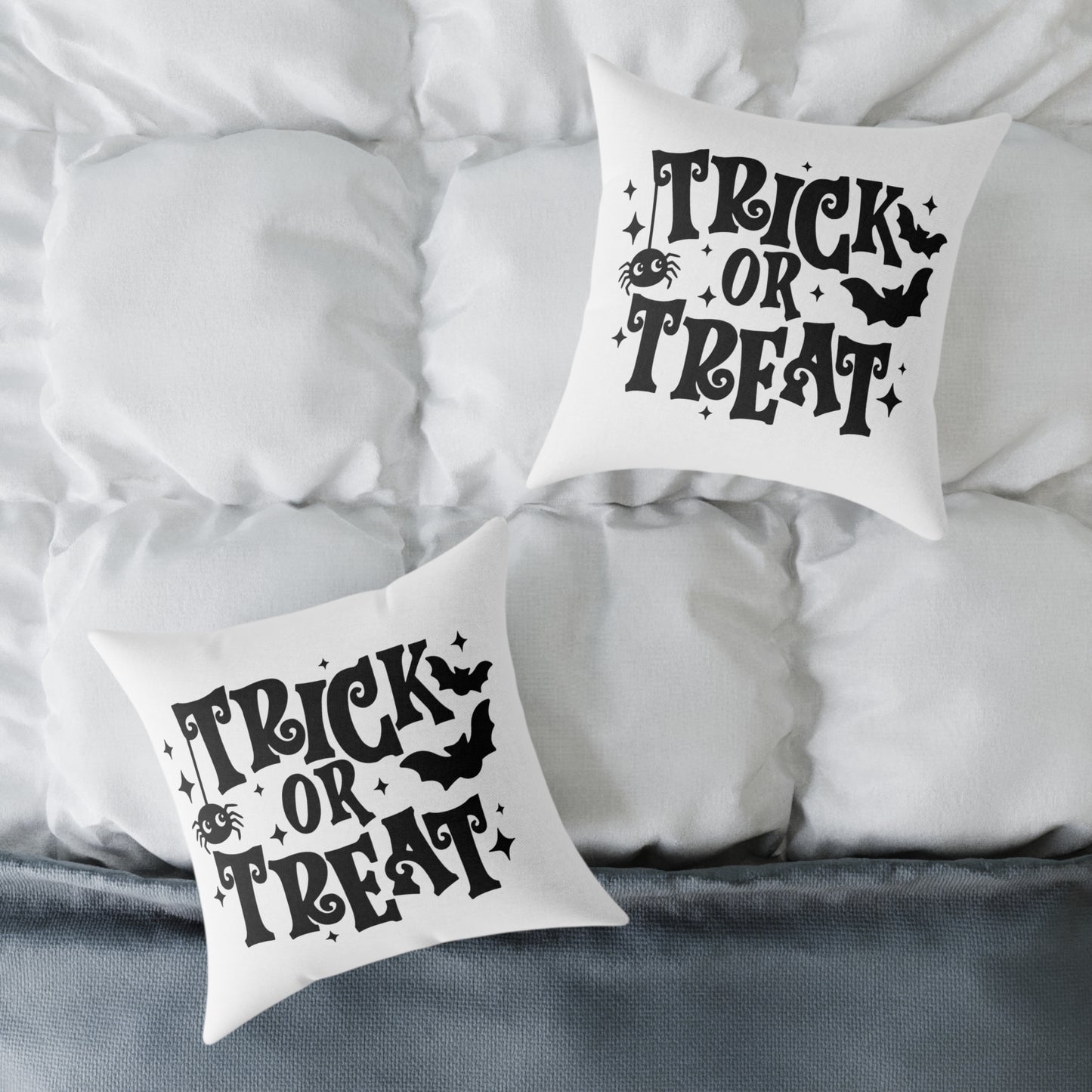 Halloween "Trick or Treat" Square Home Decor Pillow!