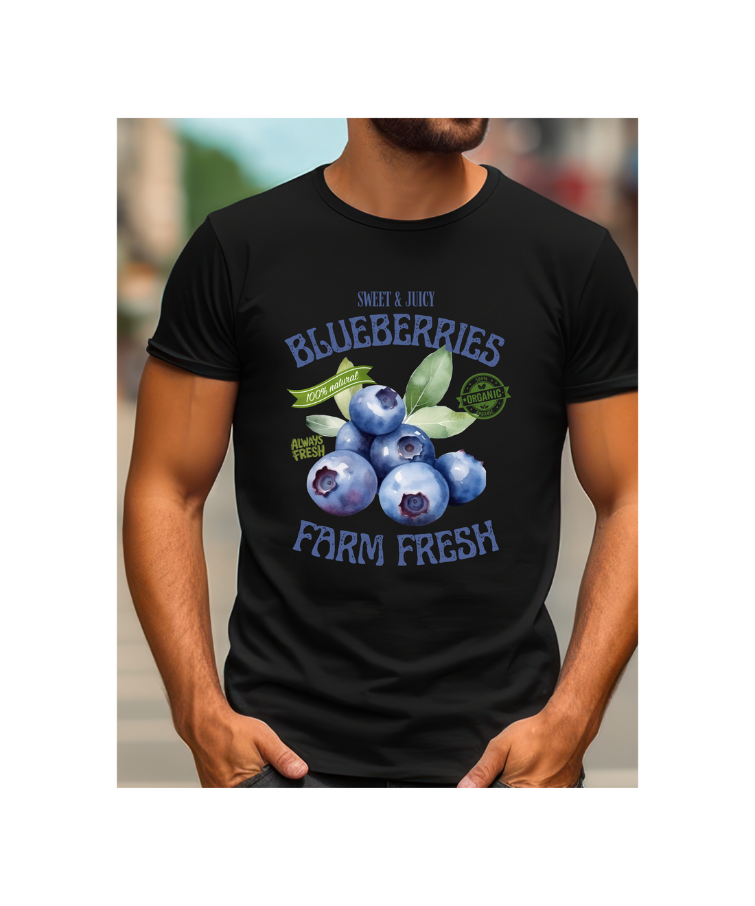 Organic Blueberry Farm Fresh Tee