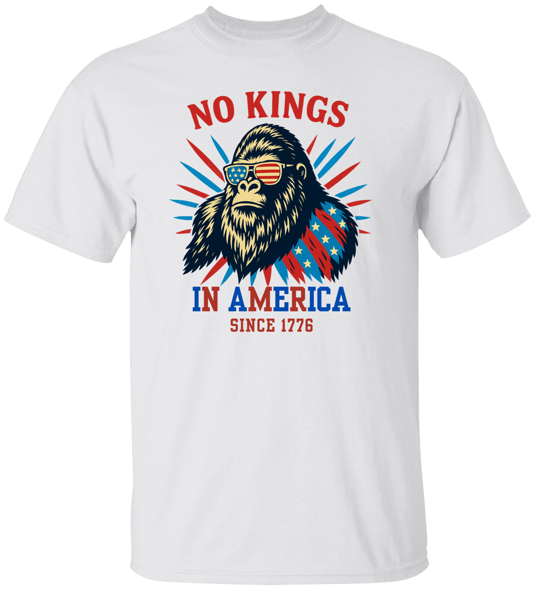No Kings in USA Shirt, July 4th No Kings Since 1776 T- Shirt!
