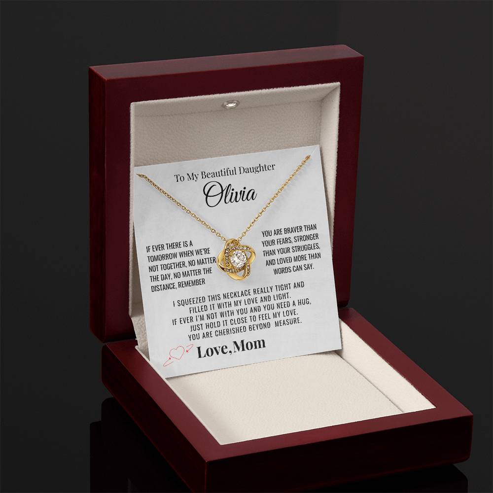 To My Daughter "You Are Cherished" Personalized Necklace