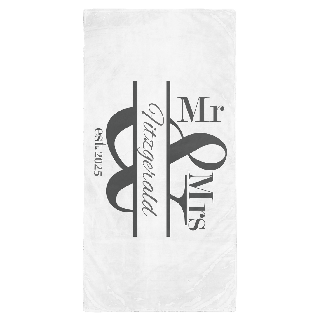 Mr. and Mrs. Vacation and Summer Beach Towel | Bridal Gift!