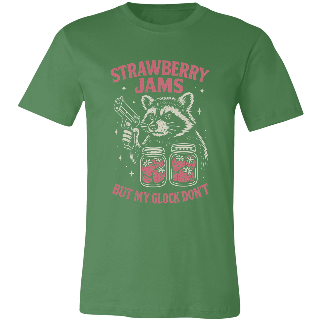 Retro-style graphic tee features a fearless racoon, Funny Animal Pun T-Shirt!