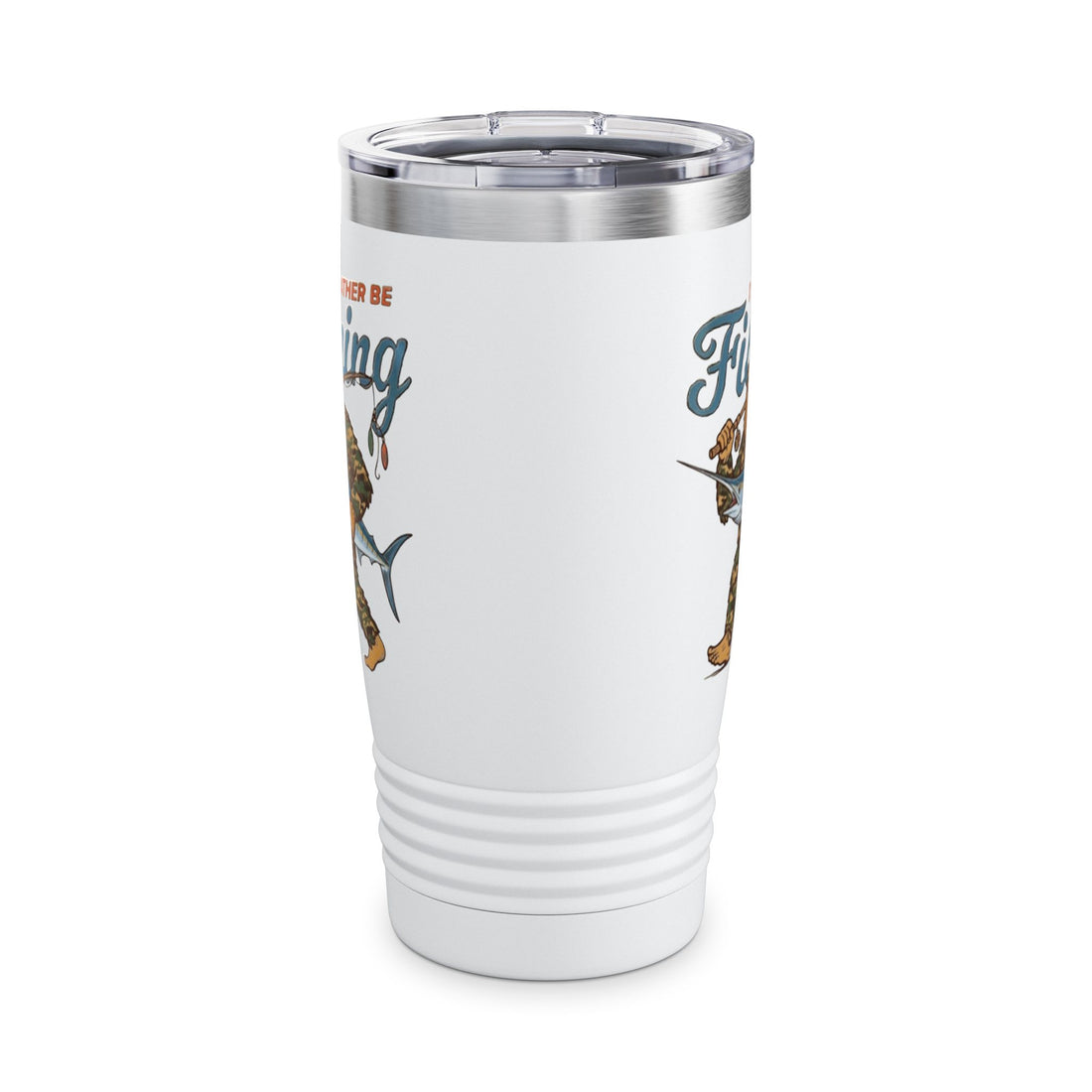 Fishing Tumbler — "I'd Rather Be Fishing" 20oz Insulated Travel Mug