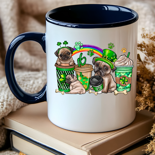 St. Paddy's Day Dog Lovers 15oz Accent Mug