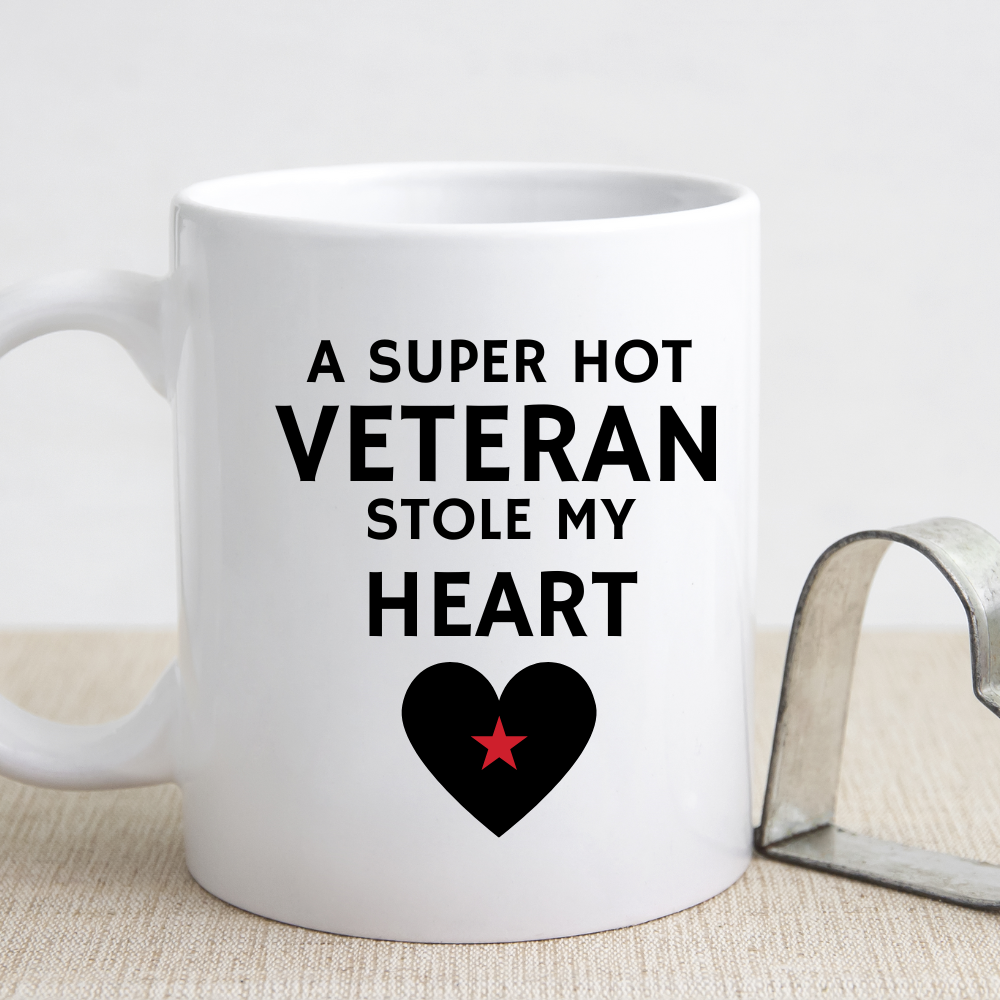 A "Super Hot Veteran" Coffee Mug, (15oz)