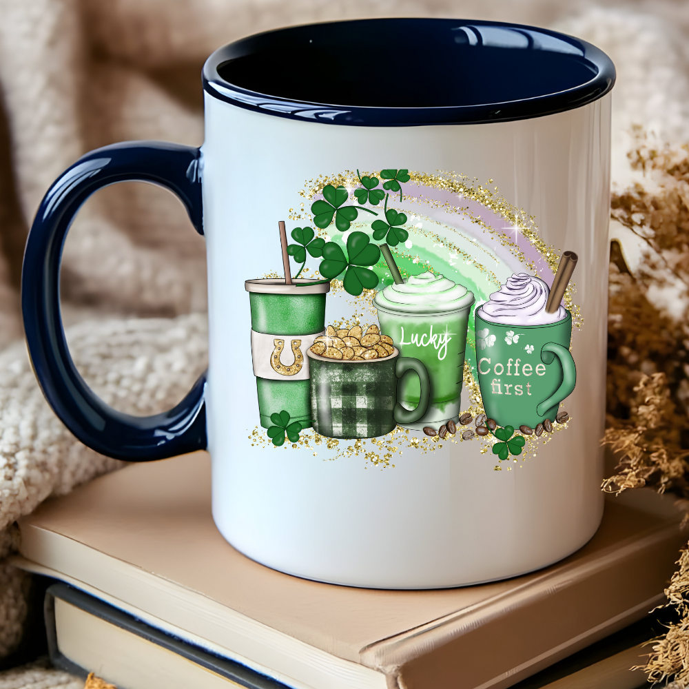 St. Paddy's Day "Lucky" 15oz Accent Coffee Mug