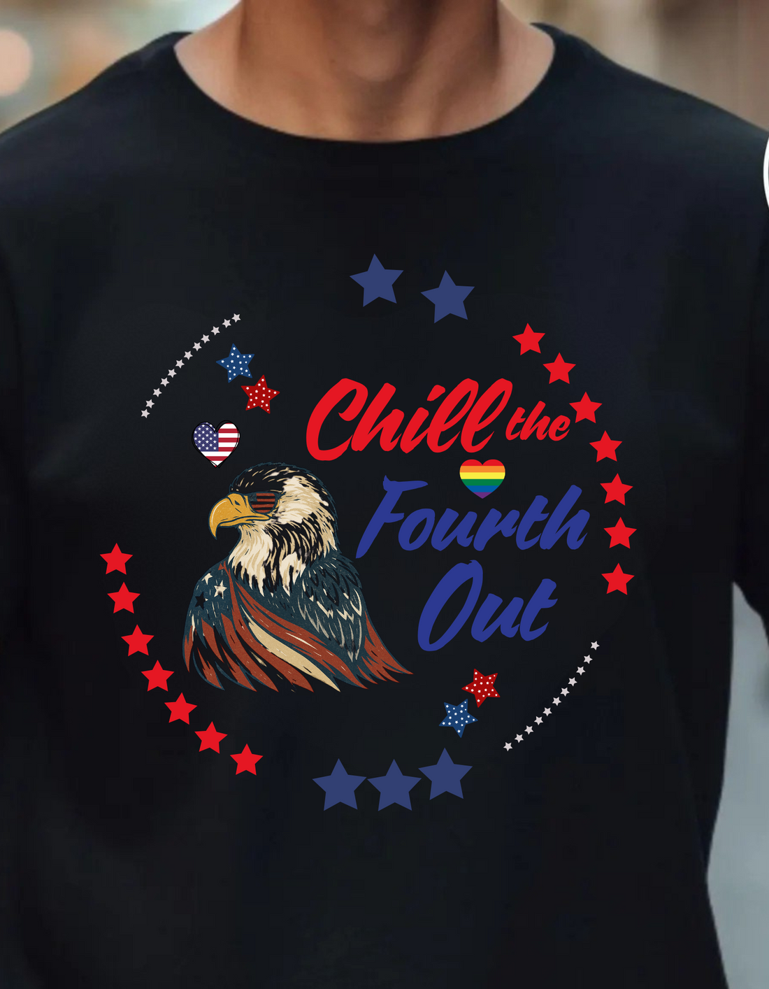 Chill The Fourth Out Shirt, Pride 4th Of July T-shirt, Independence Day Tee