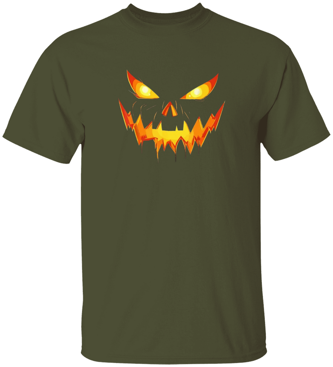 Halloween, jack-o’-lantern, pumpkin face,Cotton Tee