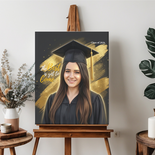 Custom Graduation Photo Gallery Wrapped Canvas, Personalized Grad Gift 2026 - Class of 2026 Keepsake