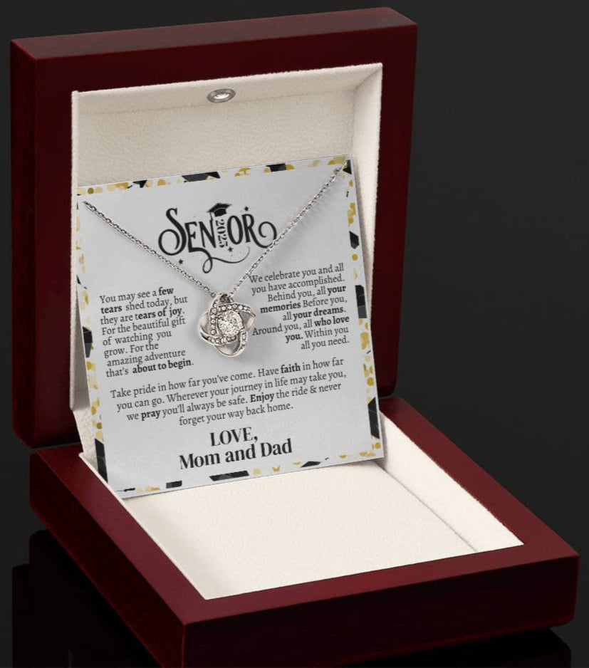 Graduation necklace, Graduation gift, Class of 2025 Love Knot Necklace